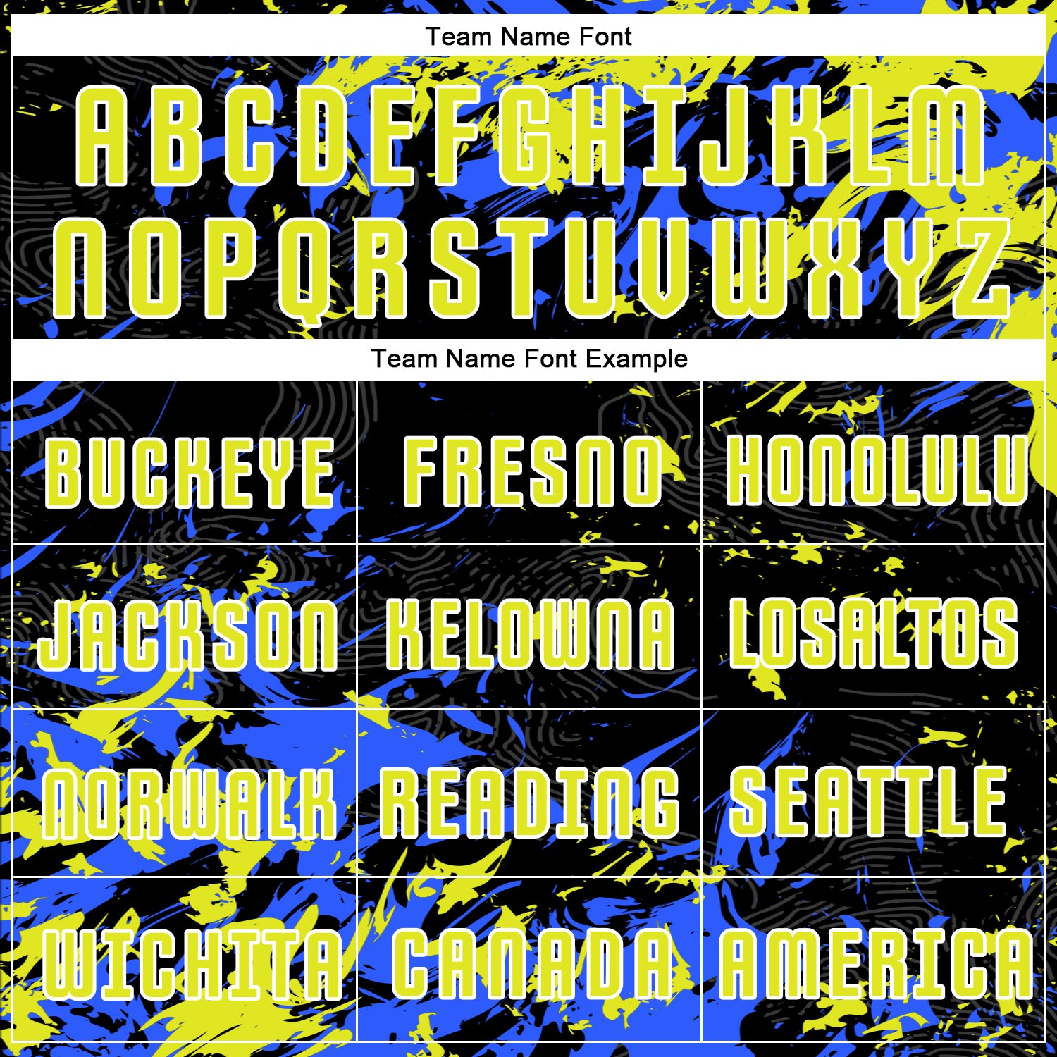 Custom Black Neon Yellow Royal-White Fluid Art Splash Sublimation Soccer Uniform Jersey