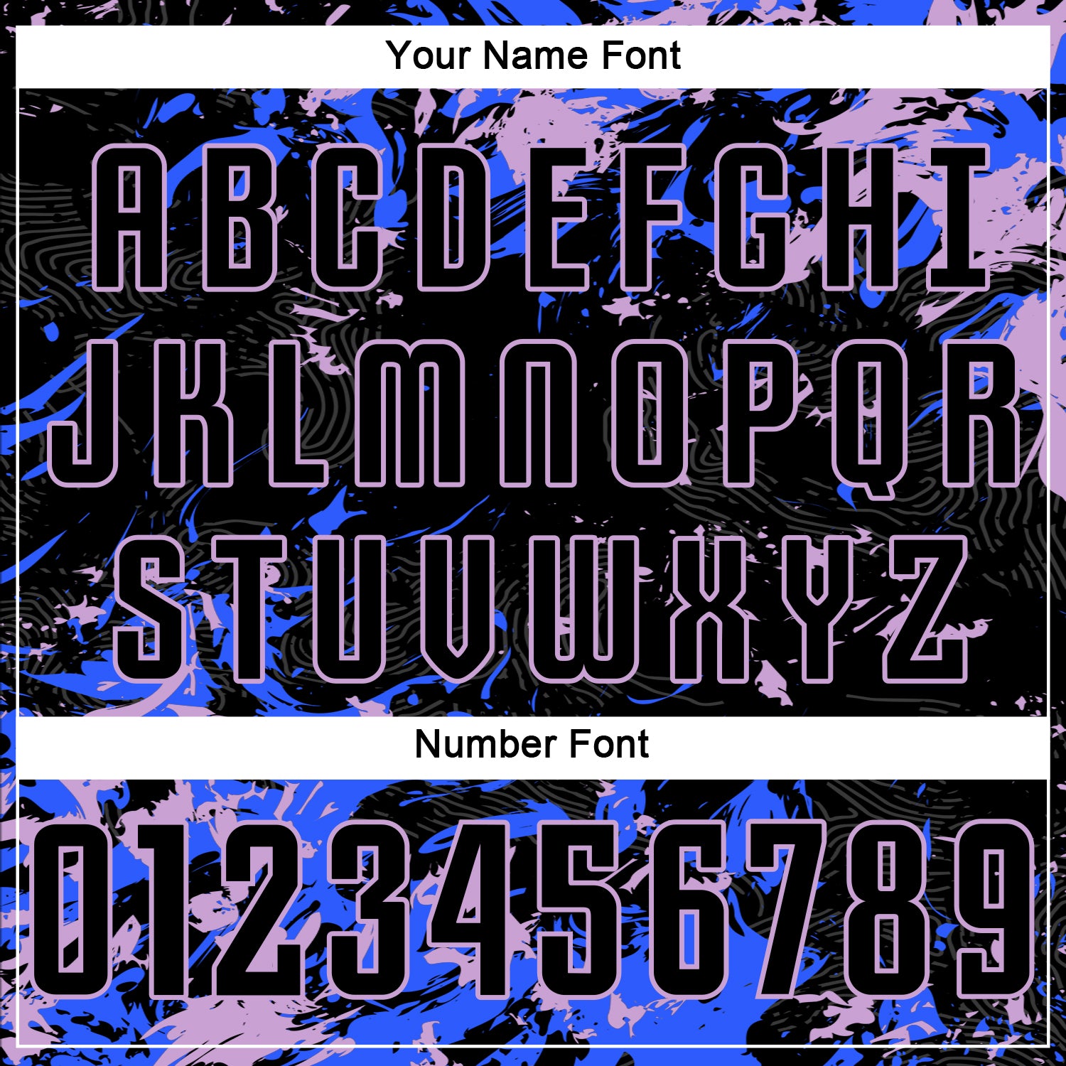 Custom Black Light Purple-Royal Fluid Art Splash Sublimation Soccer Uniform Jersey