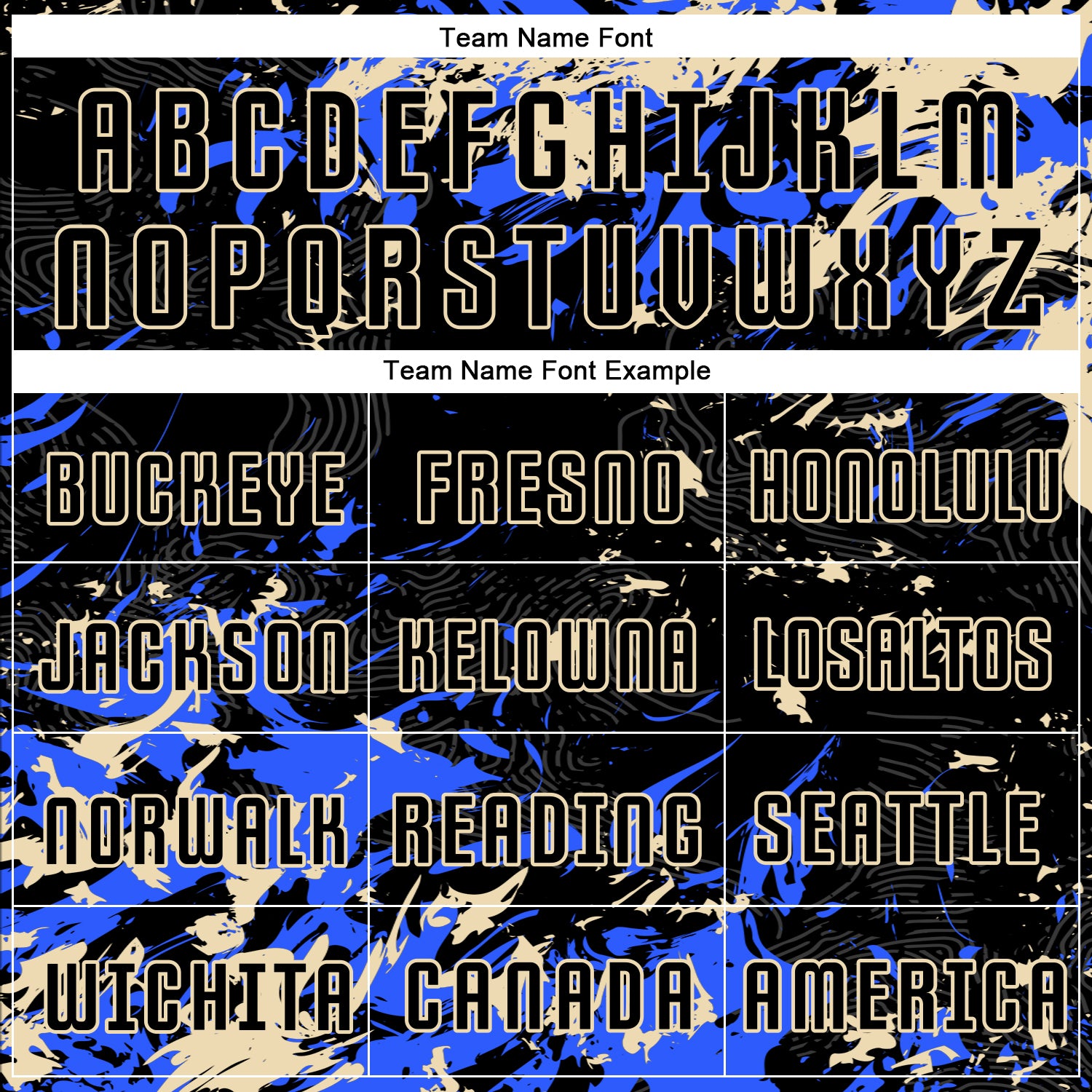 Custom Black Cream-Royal Fluid Art Splash Sublimation Soccer Uniform Jersey