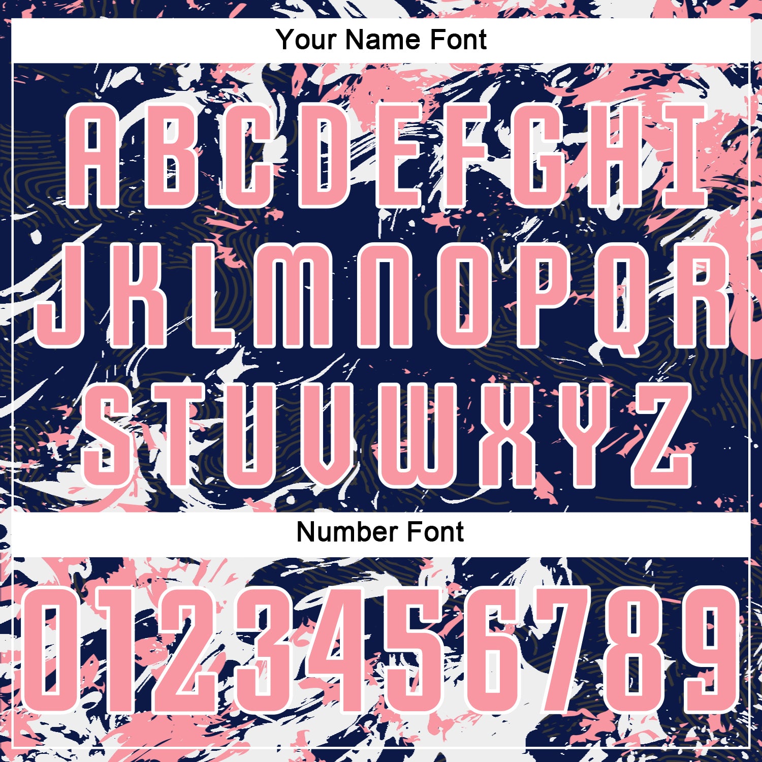 Custom Navy Medium Pink-White Fluid Art Splash Sublimation Soccer Uniform Jersey