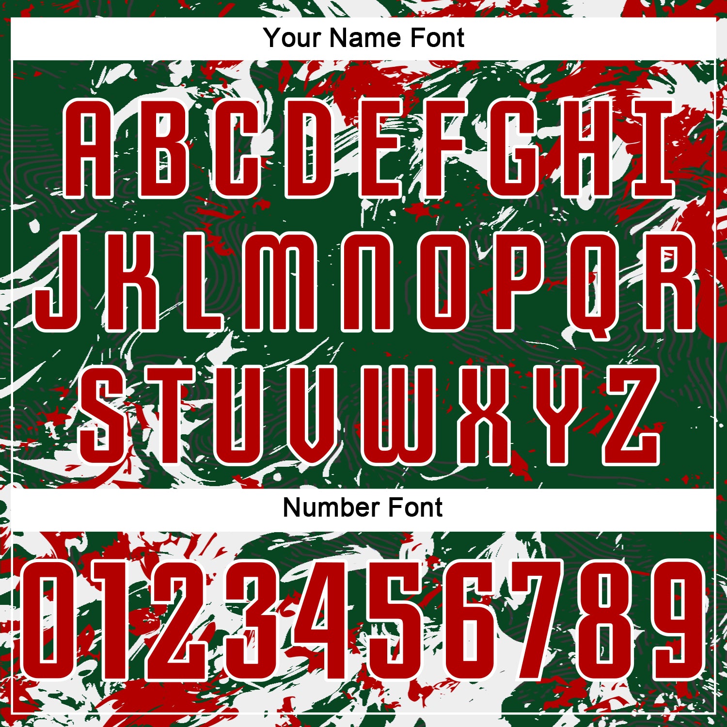 Custom Green Red-White Fluid Art Splash Sublimation Soccer Uniform Jersey