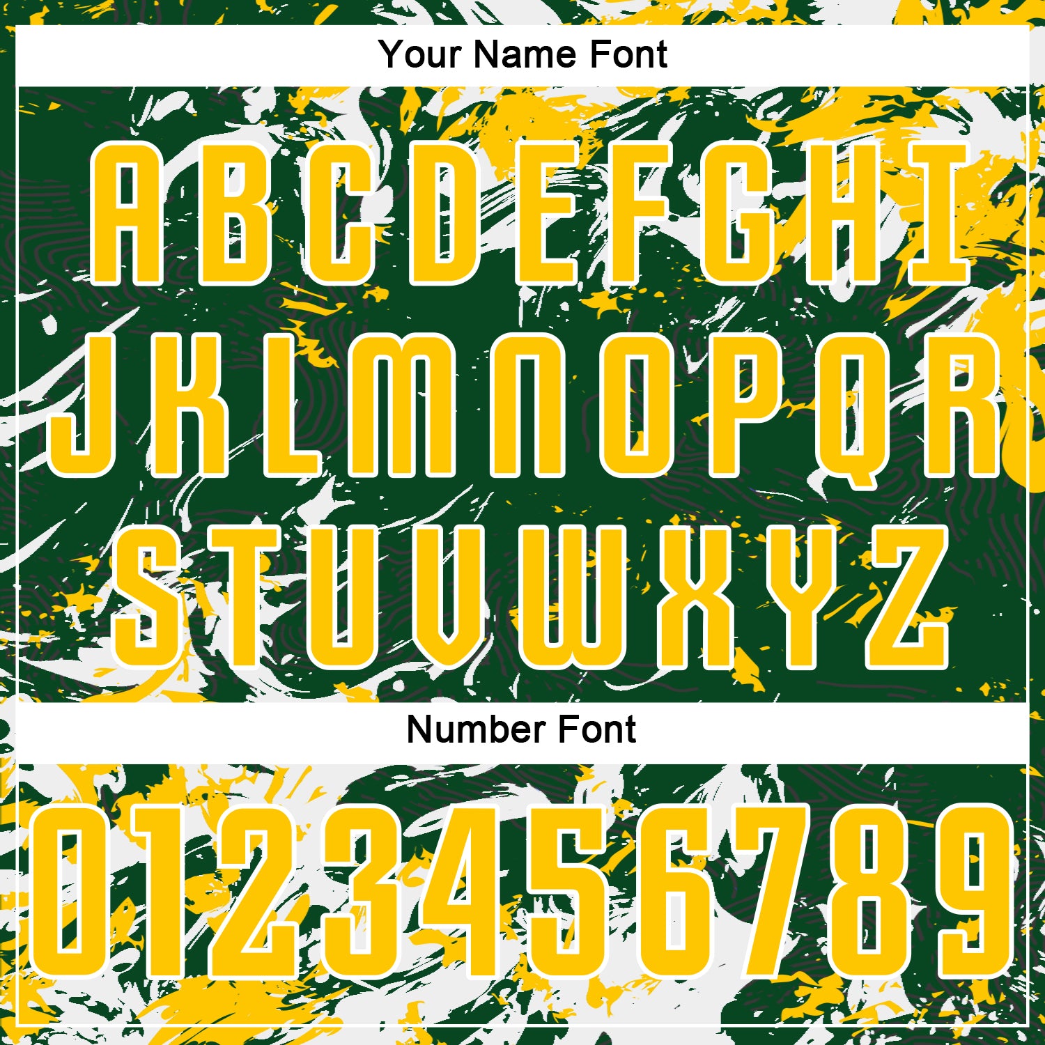 Custom Green Yellow-White Fluid Art Splash Sublimation Soccer Uniform Jersey