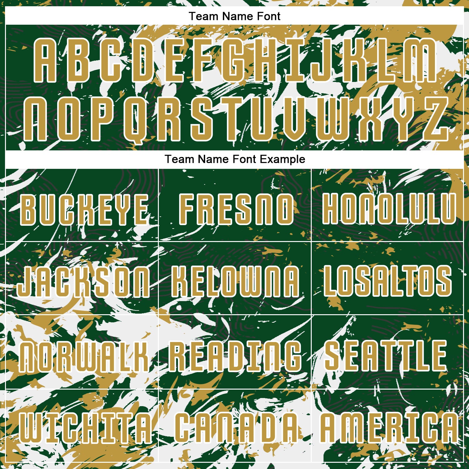 Custom Green Old Gold-White Fluid Art Splash Sublimation Soccer Uniform Jersey