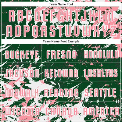 Custom Green Medium Pink-White Fluid Art Splash Sublimation Soccer Uniform Jersey