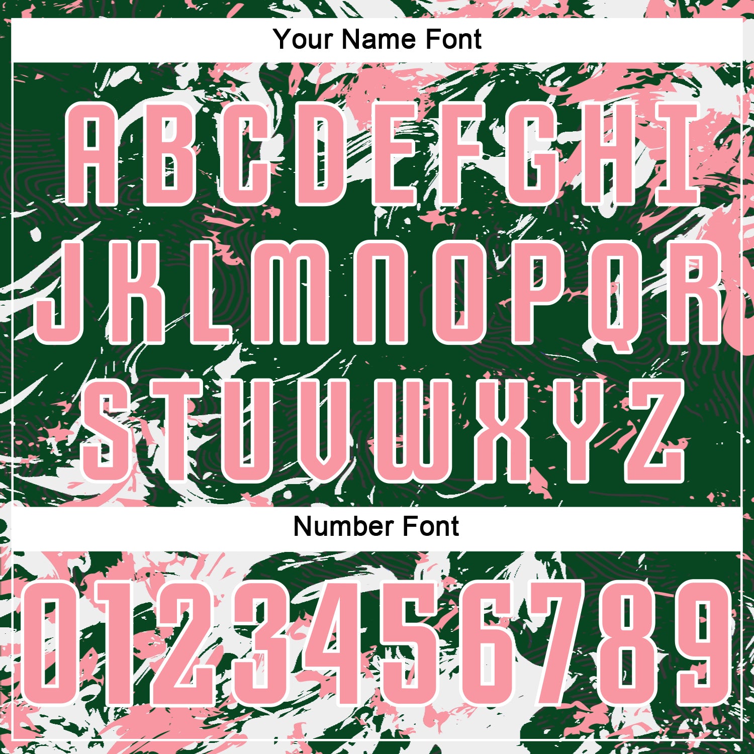 Custom Green Medium Pink-White Fluid Art Splash Sublimation Soccer Uniform Jersey