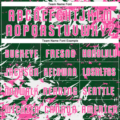 Custom Green Pink-White Fluid Art Splash Sublimation Soccer Uniform Jersey