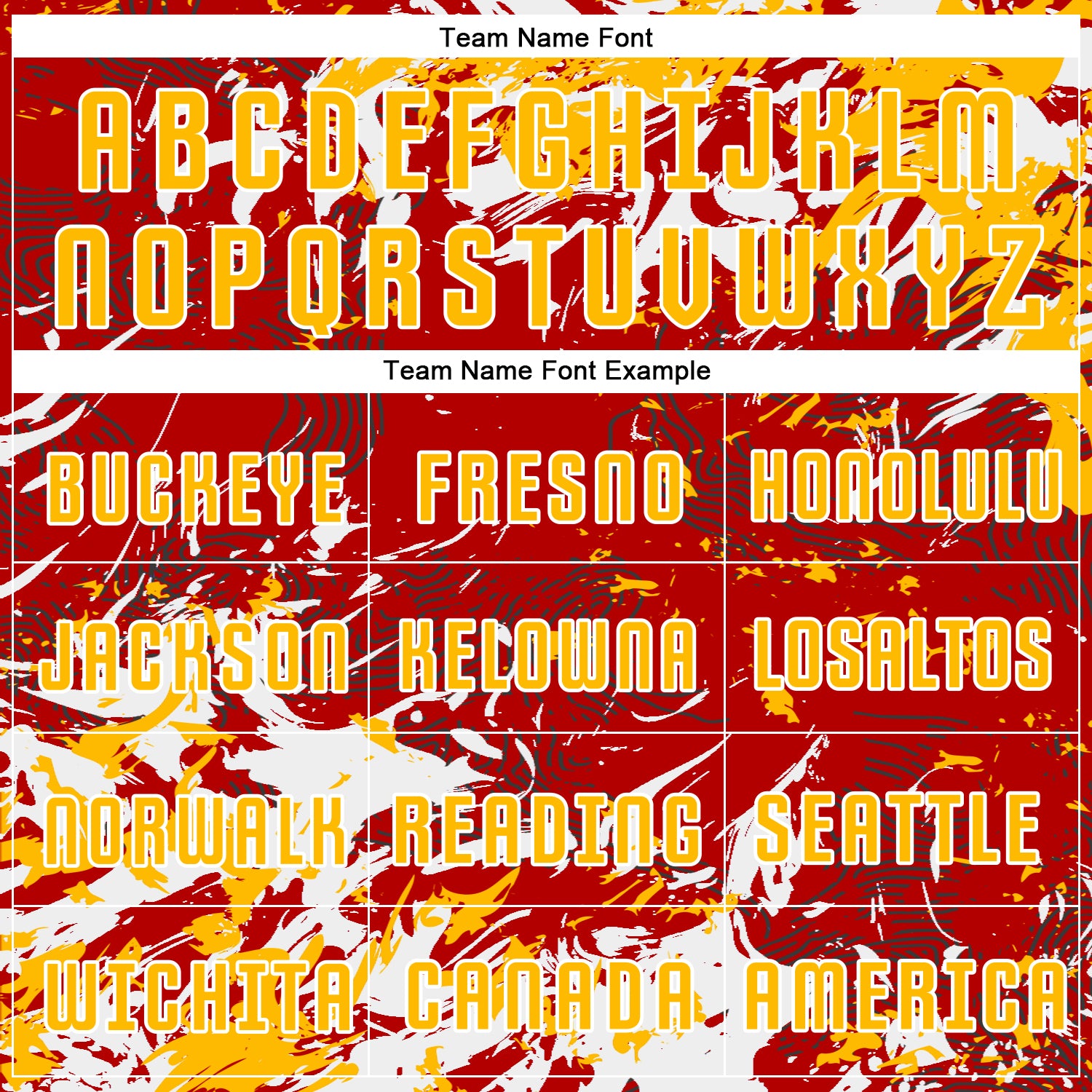 Custom Red Gold-White Fluid Art Splash Sublimation Soccer Uniform Jersey