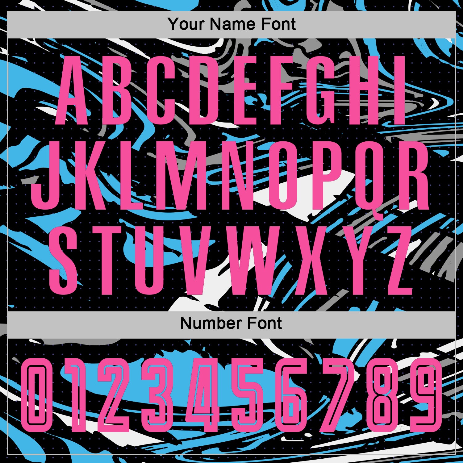 Custom Figure Pink Black-Sky Blue Fluid Art Splash Sublimation Soccer Uniform Jersey