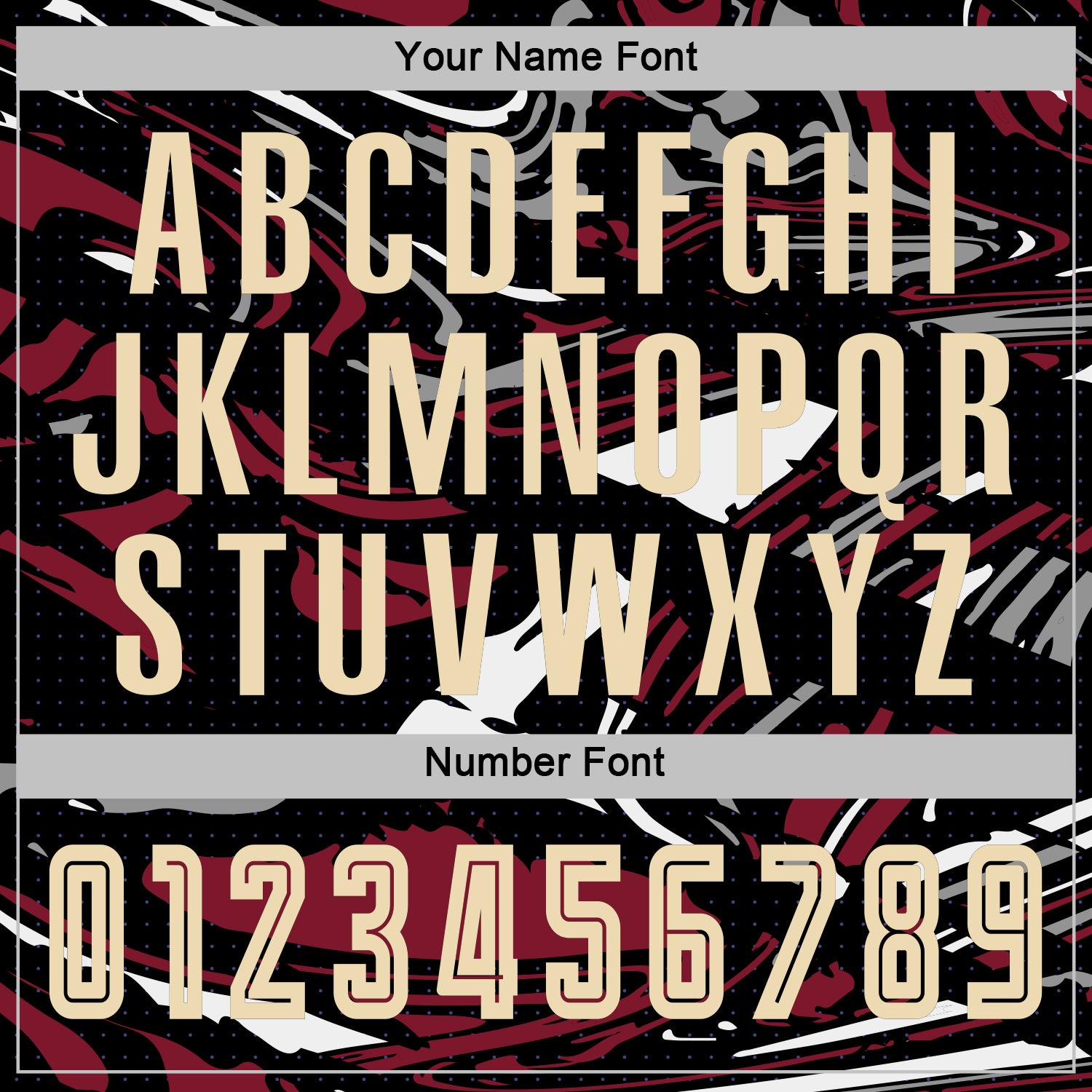 Custom Figure Cream Black-Crimson Fluid Art Splash Sublimation Soccer Uniform Jersey