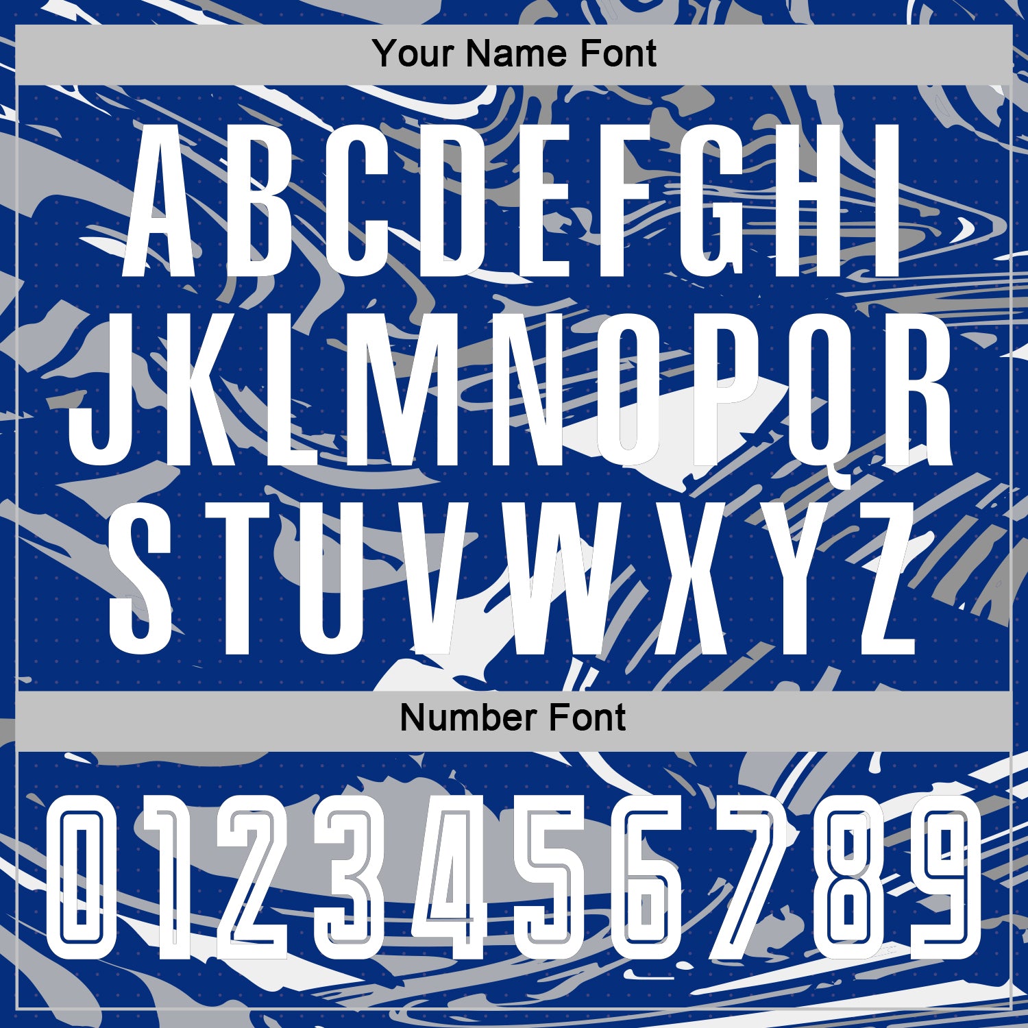 Custom Figure White Royal-Gray Fluid Art Splash Sublimation Soccer Uniform Jersey