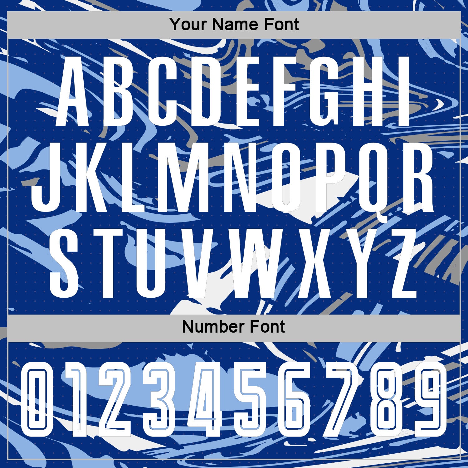 Custom Figure White Royal-Light Blue Fluid Art Splash Sublimation Soccer Uniform Jersey