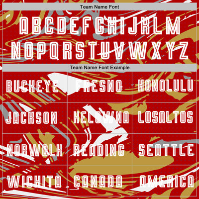 Custom Figure White Red-Old Gold Fluid Art Splash Sublimation Soccer Uniform Jersey