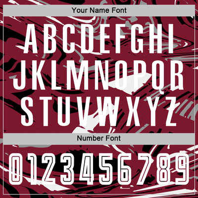 Custom Figure White Crimson-Black Fluid Art Splash Sublimation Soccer Uniform Jersey