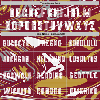 Custom Figure White Crimson-Old Gold Fluid Art Splash Sublimation Soccer Uniform Jersey