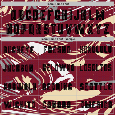 Custom Figure Black Crimson-Cream Fluid Art Splash Sublimation Soccer Uniform Jersey