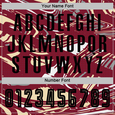 Custom Figure Black Crimson-Cream Fluid Art Splash Sublimation Soccer Uniform Jersey