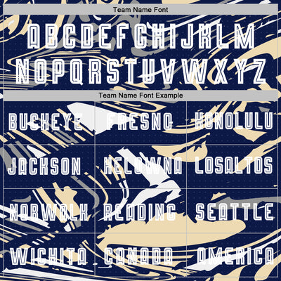Custom Figure White Navy-Cream Fluid Art Splash Sublimation Soccer Uniform Jersey