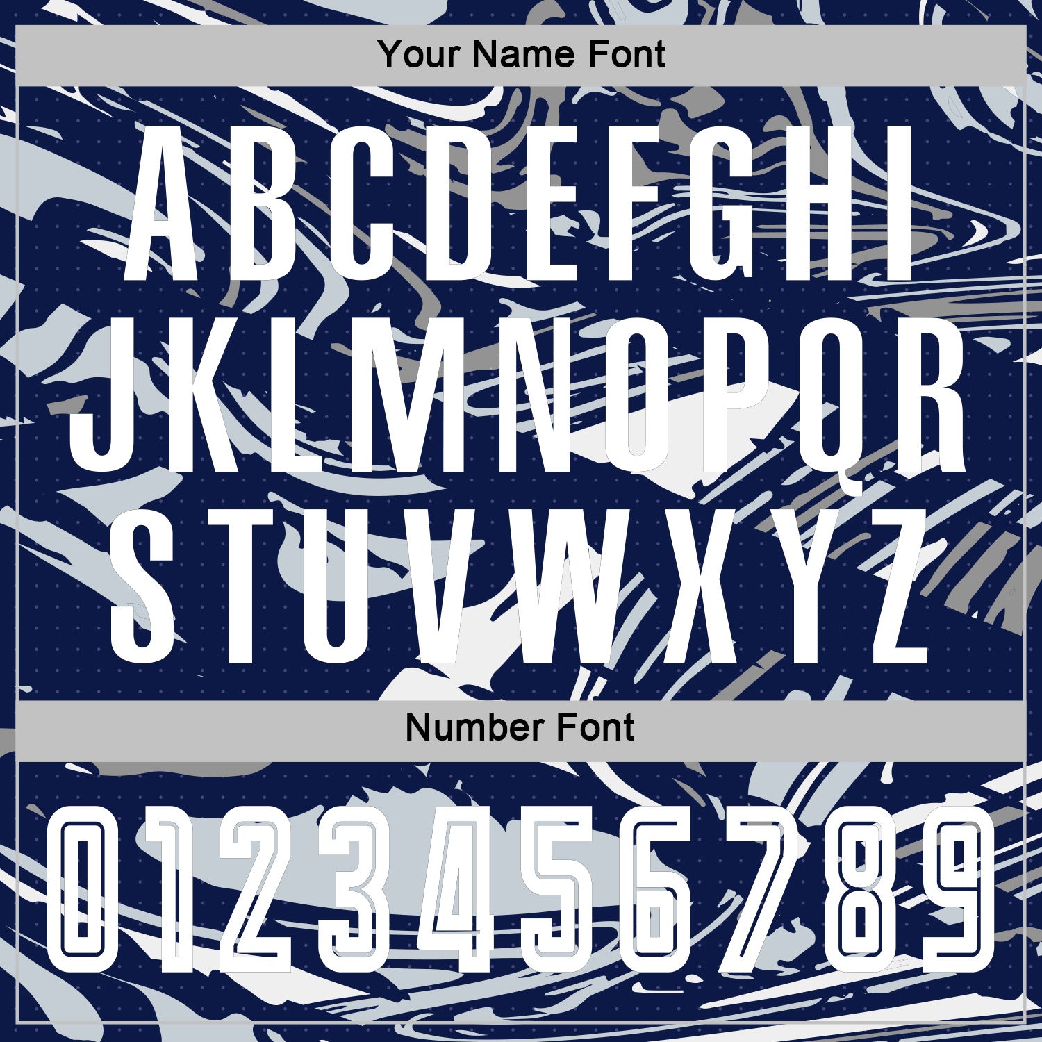 Custom Figure White Navy-Silver Fluid Art Splash Sublimation Soccer Uniform Jersey