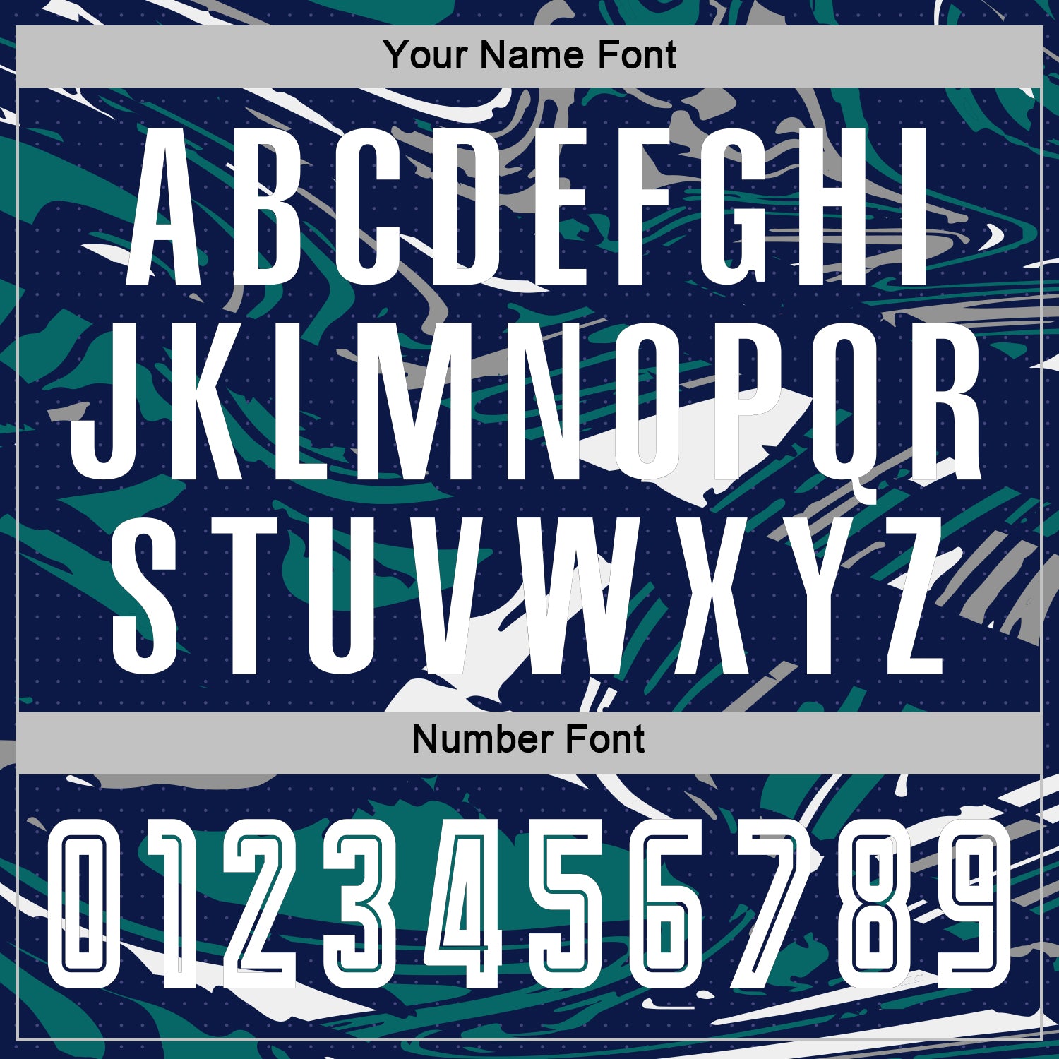 Custom Figure White Navy-Teal Fluid Art Splash Sublimation Soccer Uniform Jersey