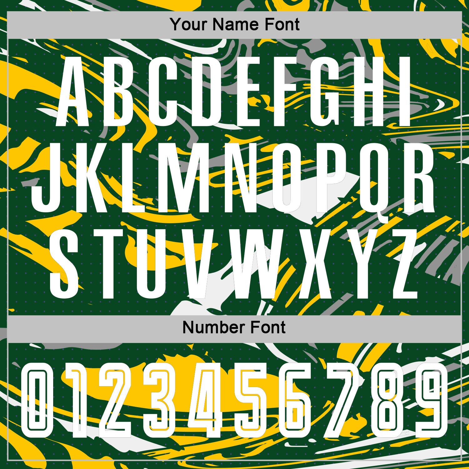 Custom Figure White Green-Yellow Fluid Art Splash Sublimation Soccer Uniform Jersey