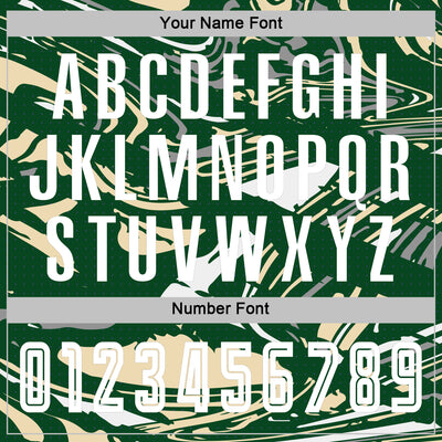 Custom Figure White Green-Cream Fluid Art Splash Sublimation Soccer Uniform Jersey