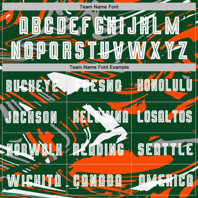 Custom Figure White Kelly Green-Orang Fluid Art Splash Sublimation Soccer Uniform Jersey