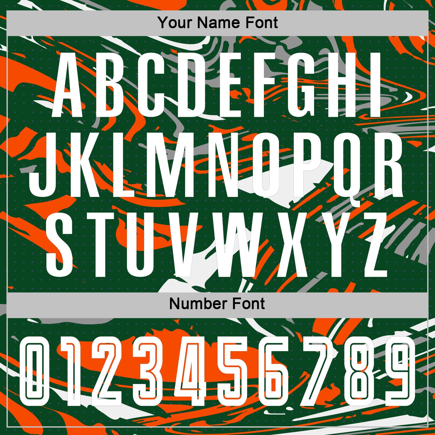 Custom Figure White Kelly Green-Orang Fluid Art Splash Sublimation Soccer Uniform Jersey