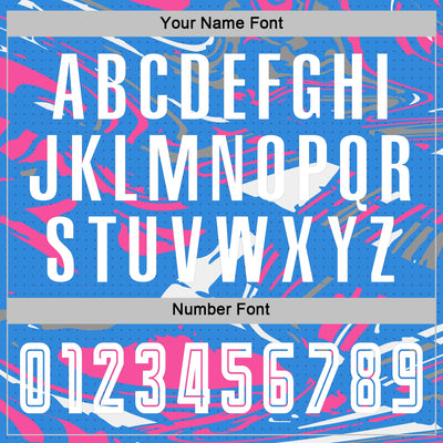 Custom Figure White Powder Blue-Pink Fluid Art Splash Sublimation Soccer Uniform Jersey