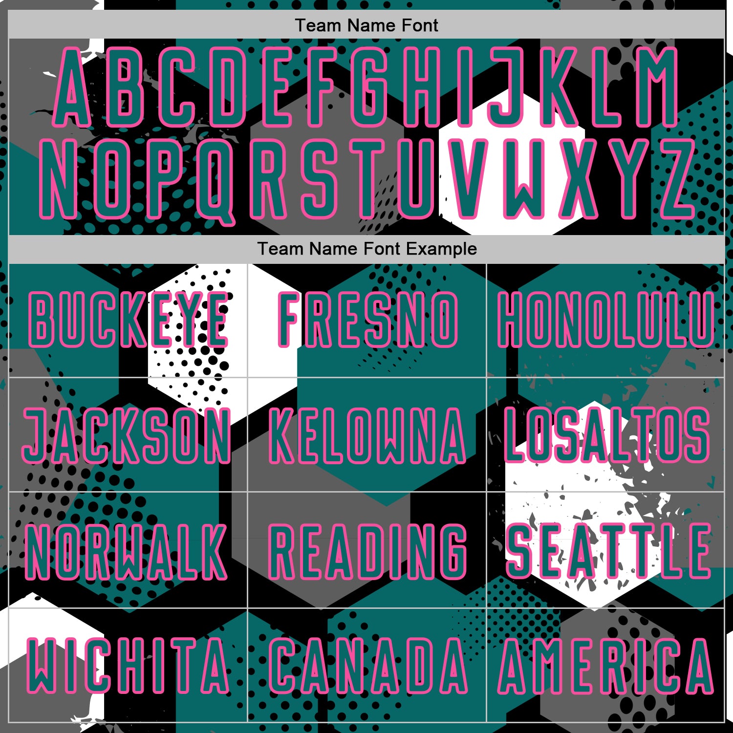 Custom Black Teal White-Pink Geometric Shape Sublimation Soccer Uniform Jersey