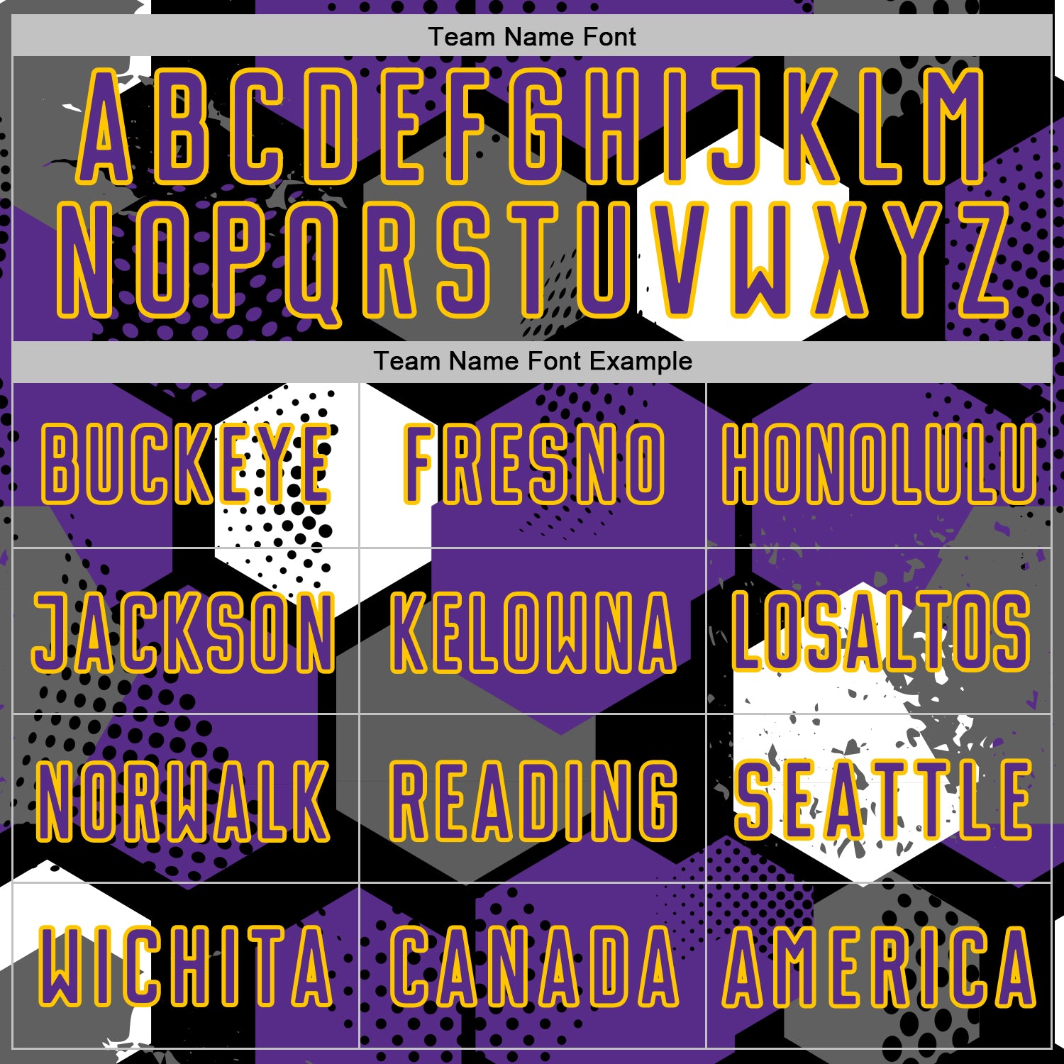 Custom Black Purple White-Yellow Geometric Shape Sublimation Soccer Uniform Jersey