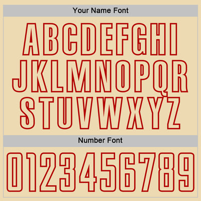 Custom Red Cream-White Geometric Shape Sublimation Soccer Uniform Jersey