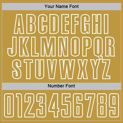 Custom Brown Old Gold-White Geometric Shape Sublimation Soccer Uniform Jersey