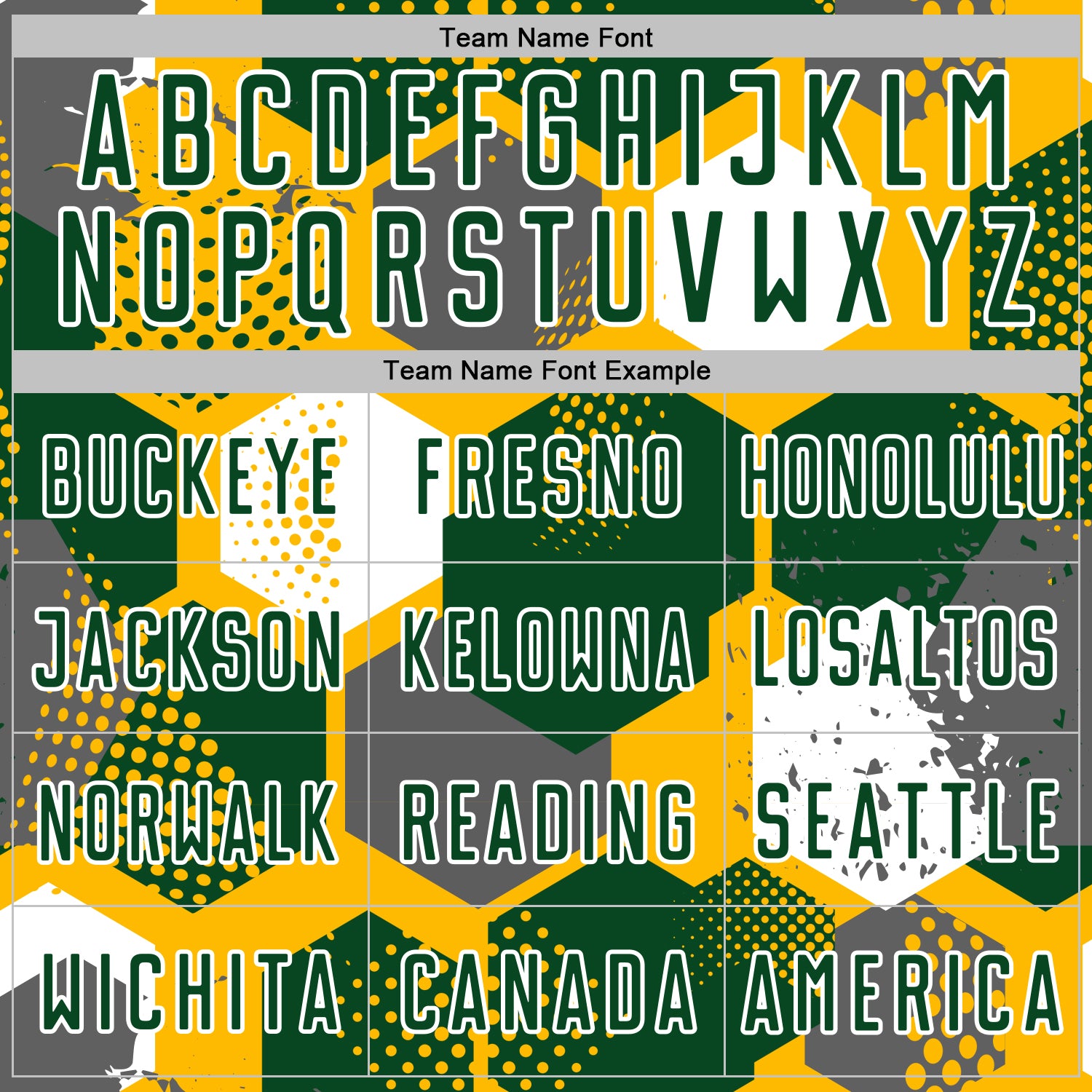 Custom Gold Green-White Geometric Shape Sublimation Soccer Uniform Jersey