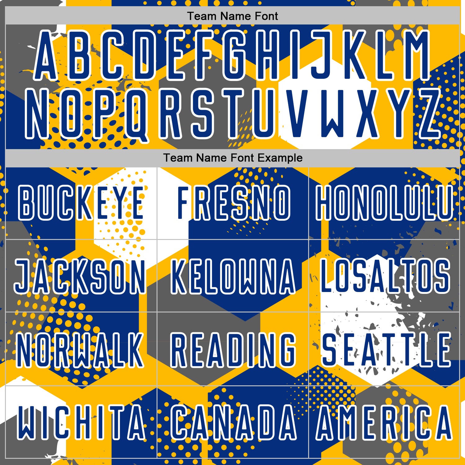 Custom Gold Royal-White Geometric Shape Sublimation Soccer Uniform Jersey