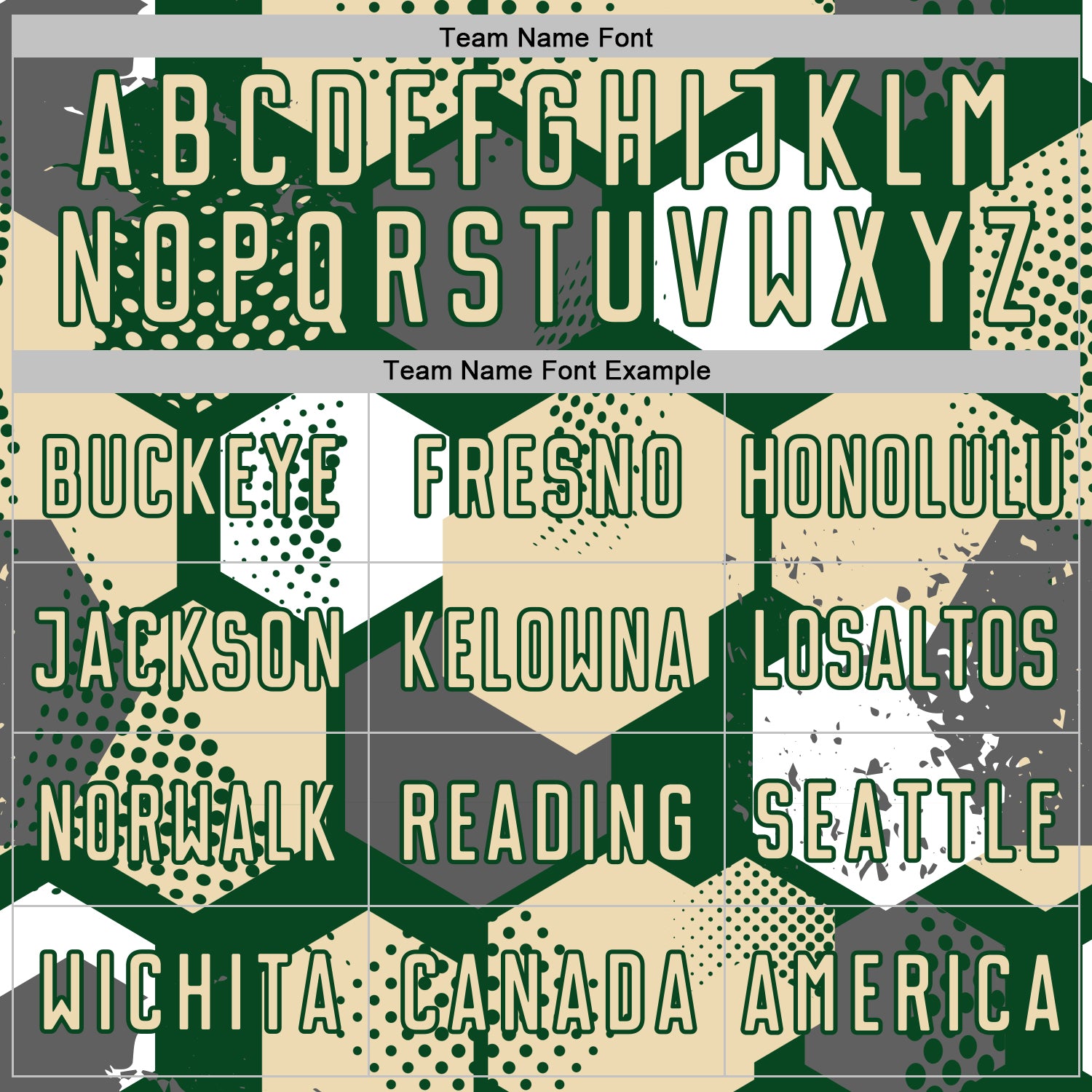 Custom Green Cream-White Geometric Shape Sublimation Soccer Uniform Jersey