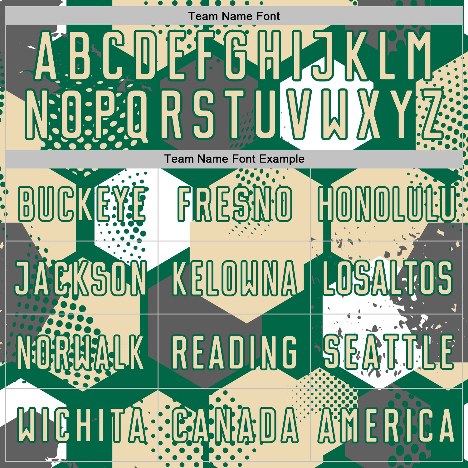 Custom Kelly Green Cream-White Geometric Shape Sublimation Soccer Uniform Jersey