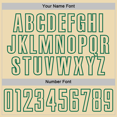 Custom Kelly Green Cream-White Geometric Shape Sublimation Soccer Uniform Jersey