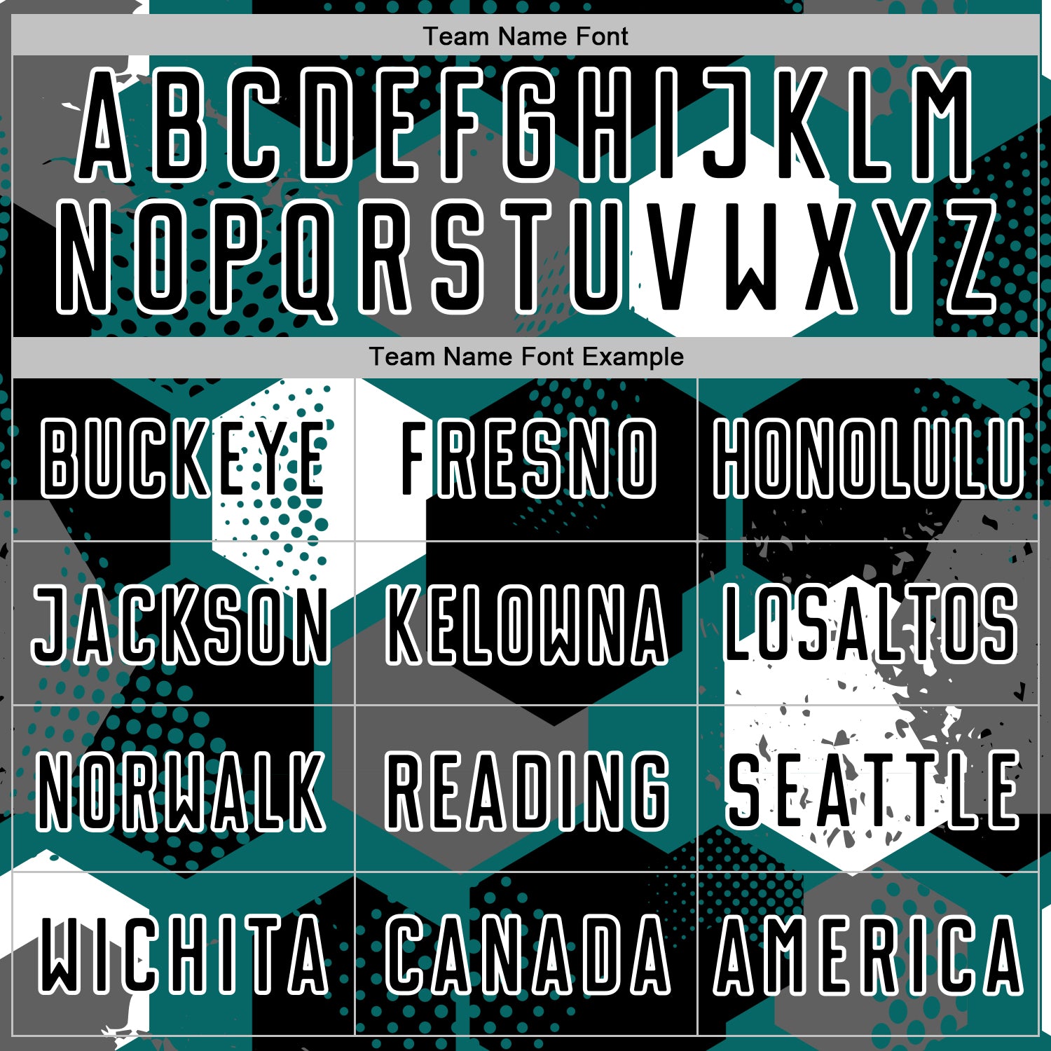 Custom Teal Black-White Geometric Shape Sublimation Soccer Uniform Jersey