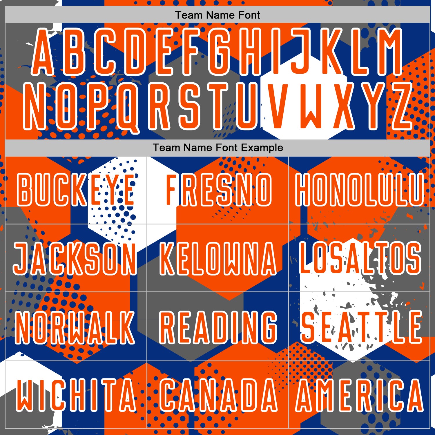 Custom Royal Orange-White Geometric Shape Sublimation Soccer Uniform Jersey