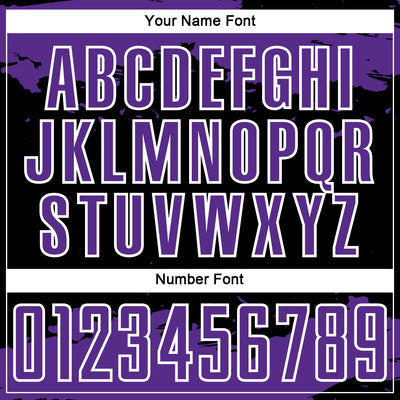 Custom Black Purple-White Abstract Fragment Art Sublimation Soccer Uniform Jersey