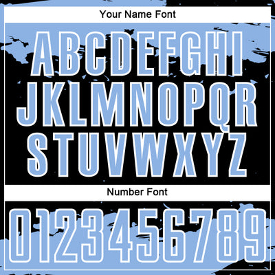 Custom Black Light Blue-White Abstract Fragment Art Sublimation Soccer Uniform Jersey