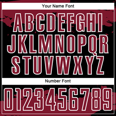 Custom Black Crimson-White Abstract Fragment Art Sublimation Soccer Uniform Jersey