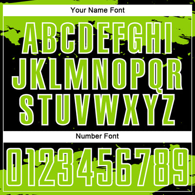 Custom Black Neon Green-White Abstract Fragment Art Sublimation Soccer Uniform Jersey