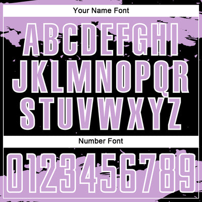 Custom Black Light Purple-White Abstract Fragment Art Sublimation Soccer Uniform Jersey