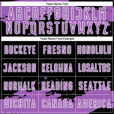 Custom Black Medium Purple-White Abstract Fragment Art Sublimation Soccer Uniform Jersey