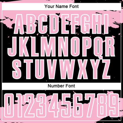 Custom Black Light Pink-White Abstract Fragment Art Sublimation Soccer Uniform Jersey