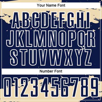 Custom Navy Cream-White Abstract Fragment Art Sublimation Soccer Uniform Jersey