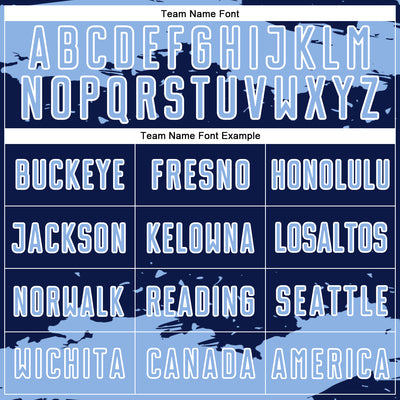 Custom Navy Light Blue-White Abstract Fragment Art Sublimation Soccer Uniform Jersey