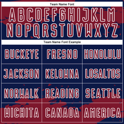 Custom Navy Crimson-White Abstract Fragment Art Sublimation Soccer Uniform Jersey