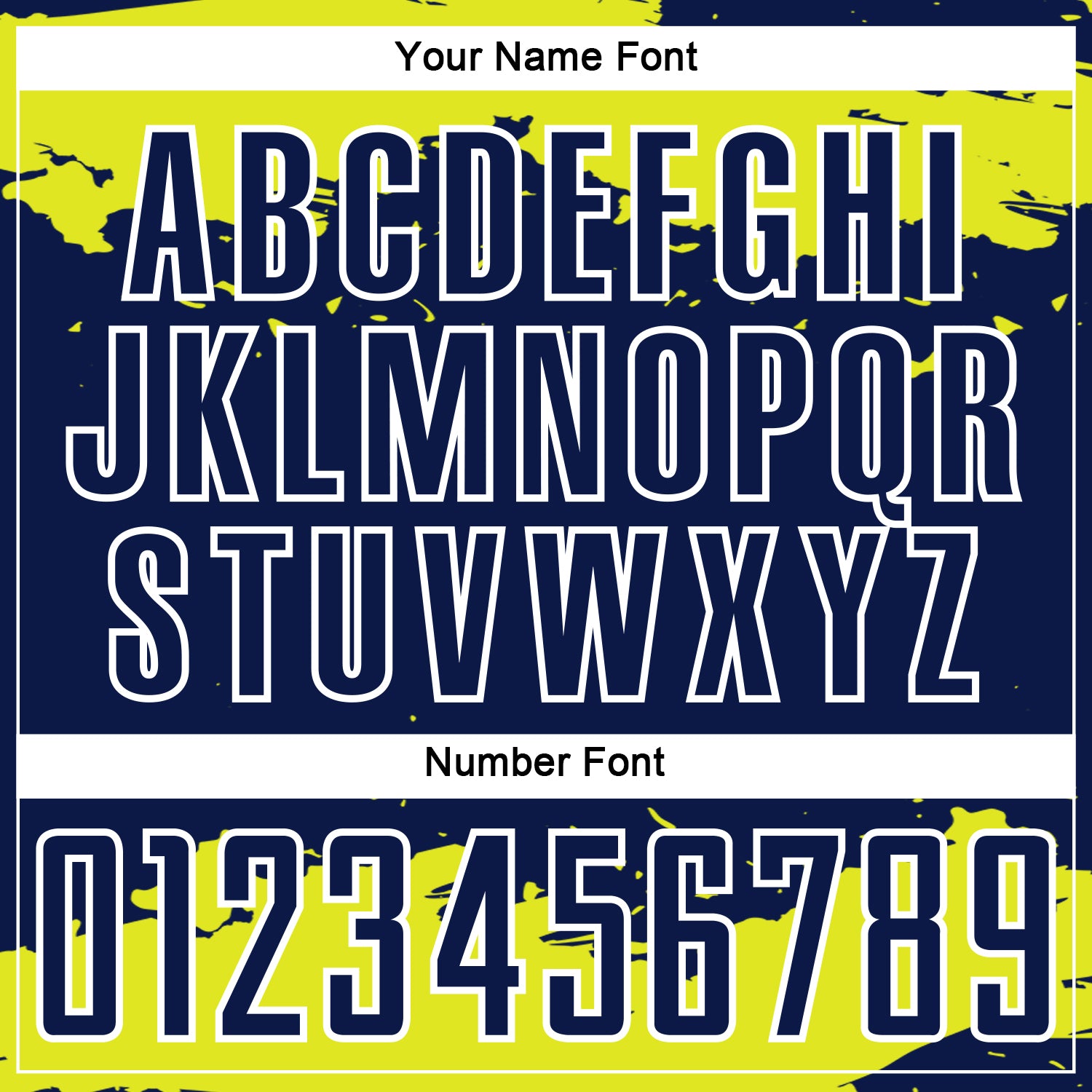 Custom Navy Neon Yellow-White Abstract Fragment Art Sublimation Soccer Uniform Jersey